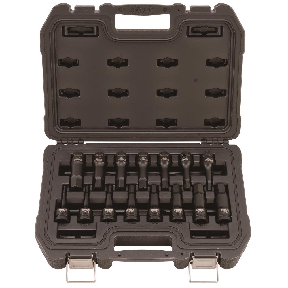 DEWALT 15 Piece 1/2 in Drive Combination Impact Hex Bit Socket Set - Flockneti