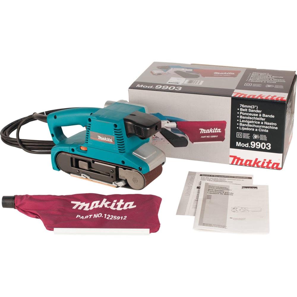 Makita 3 In. x 21 In. Belt Sander - Flockneti