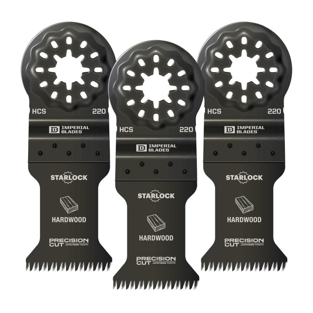 Imperial Blades Starlock 1 3/8″ Japanese Tooth Hardwood Blade 3pc - Flockneti