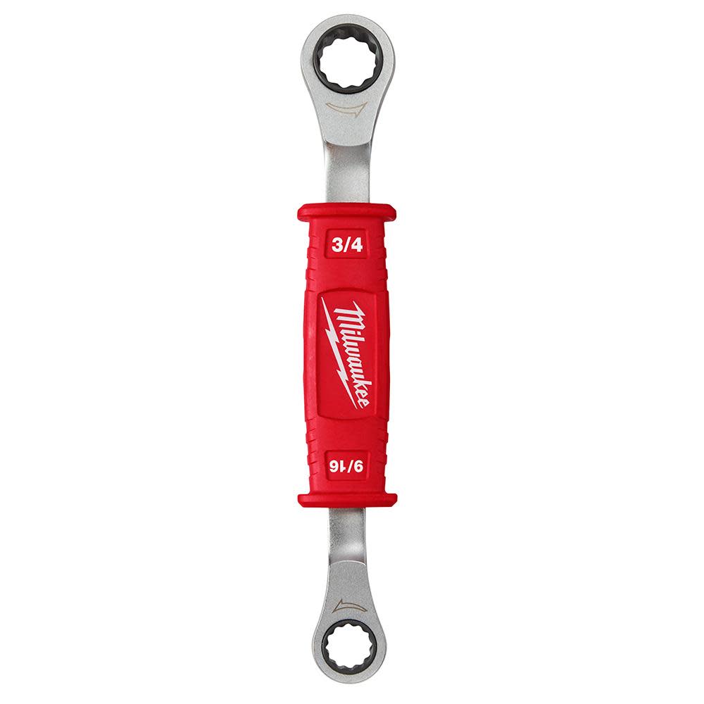 Milwaukee Linemans 2-in-1 Insulated Ratcheting Box Wrench - Flockneti