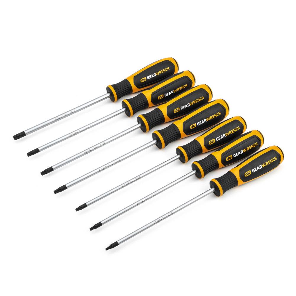 GEARWRENCH 7 Pc Torx Dual Material Screwdriver Set - Flockneti