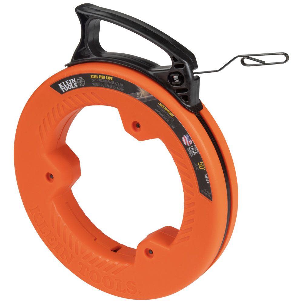 Klein Tools 50′ Steel Fish Tape - Flockneti