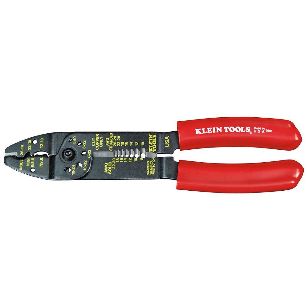 Klein Tools Electricians Crimper Stripper Wire Cutter Multi Tool 8-22 AWG - Flockneti