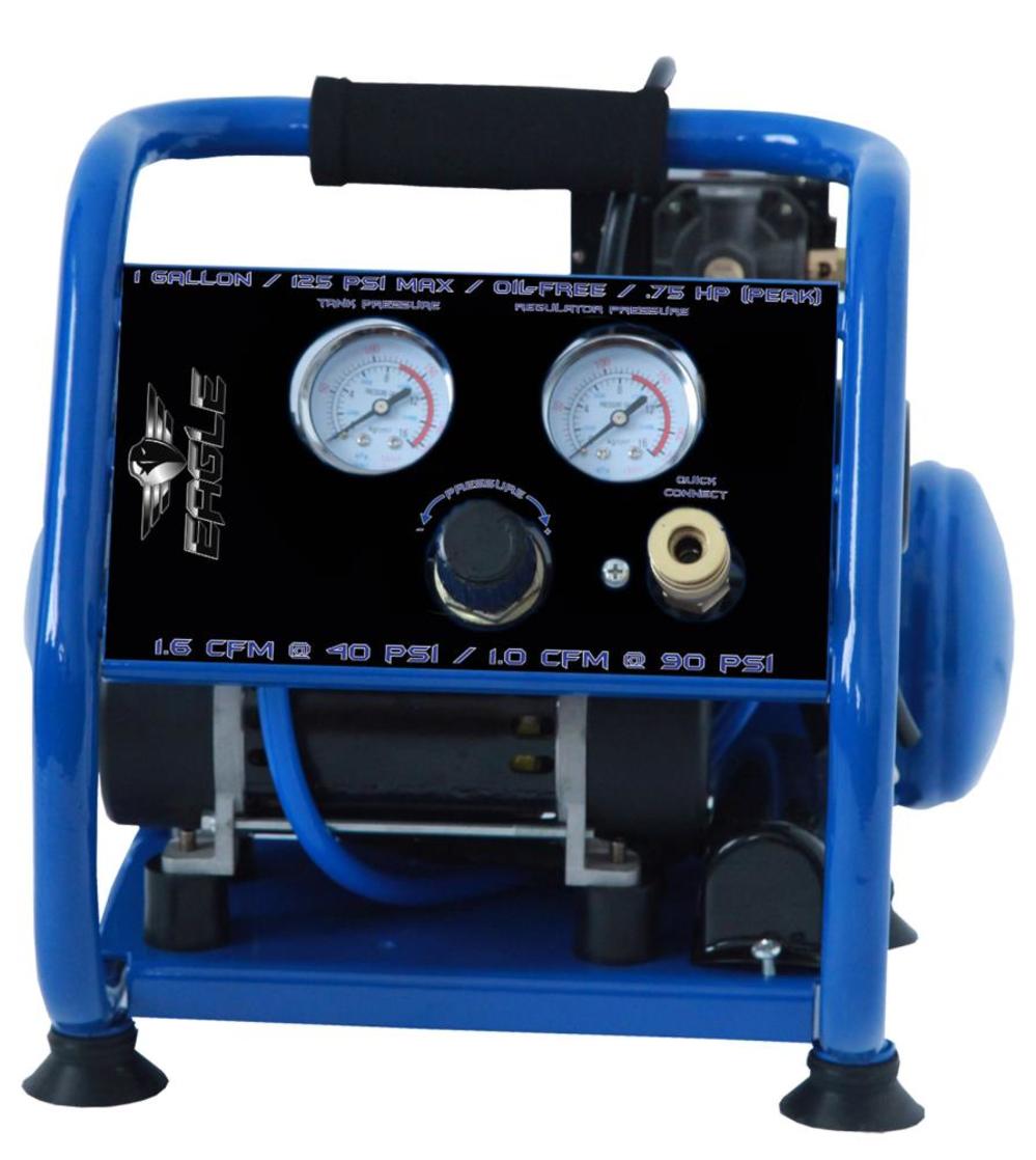 Eagle Compressor Silent Series1 Gallon Portable Electric Air Compressor - Flockneti