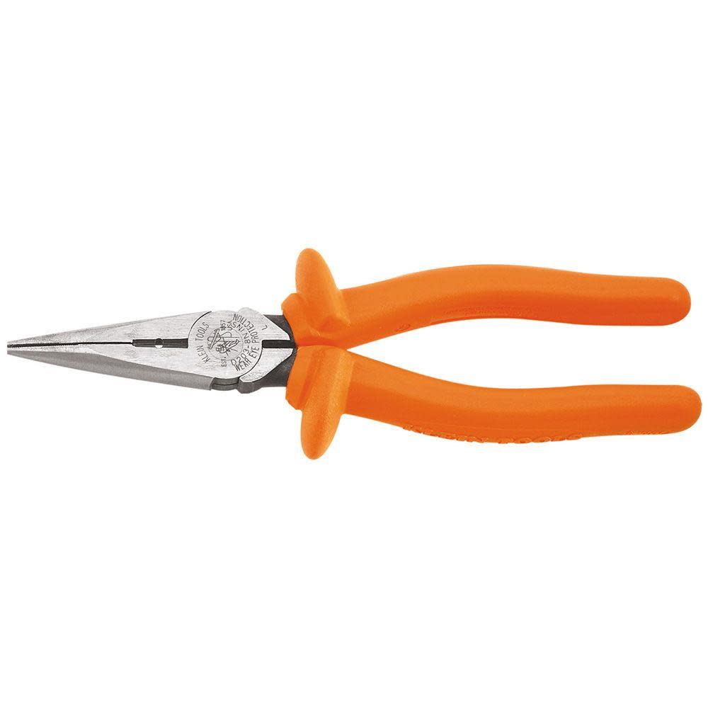 Klein Tools Long Nose Pliers Insul Cut 8″ L - Flockneti