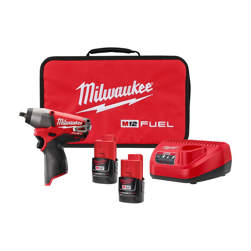 Milwaukee M12 FUEL 3/8 in. Impact Wrench Kit - Flockneti