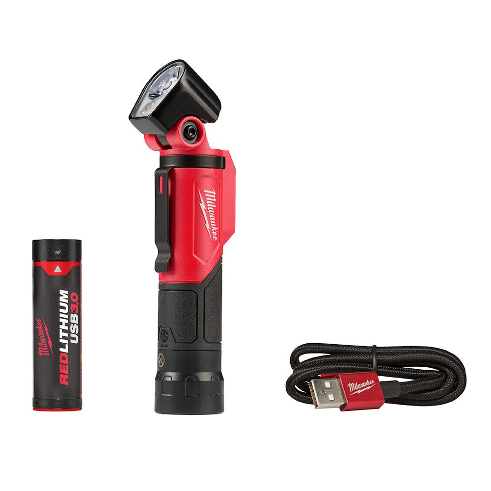 Milwaukee USB Rechargeable Pivoting LED Flashlight - Flockneti