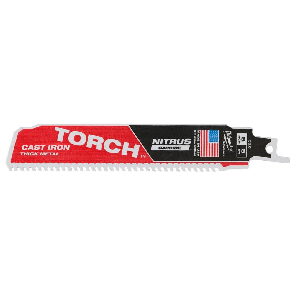 Milwaukee 6″ 7TPI The TORCH for Cast Iron with NITRUS CARBIDE 3PK - Flockneti