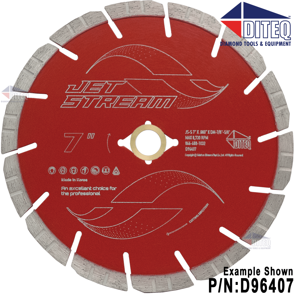Diteq 7″ Jet Stream Diamond Blades - Flockneti