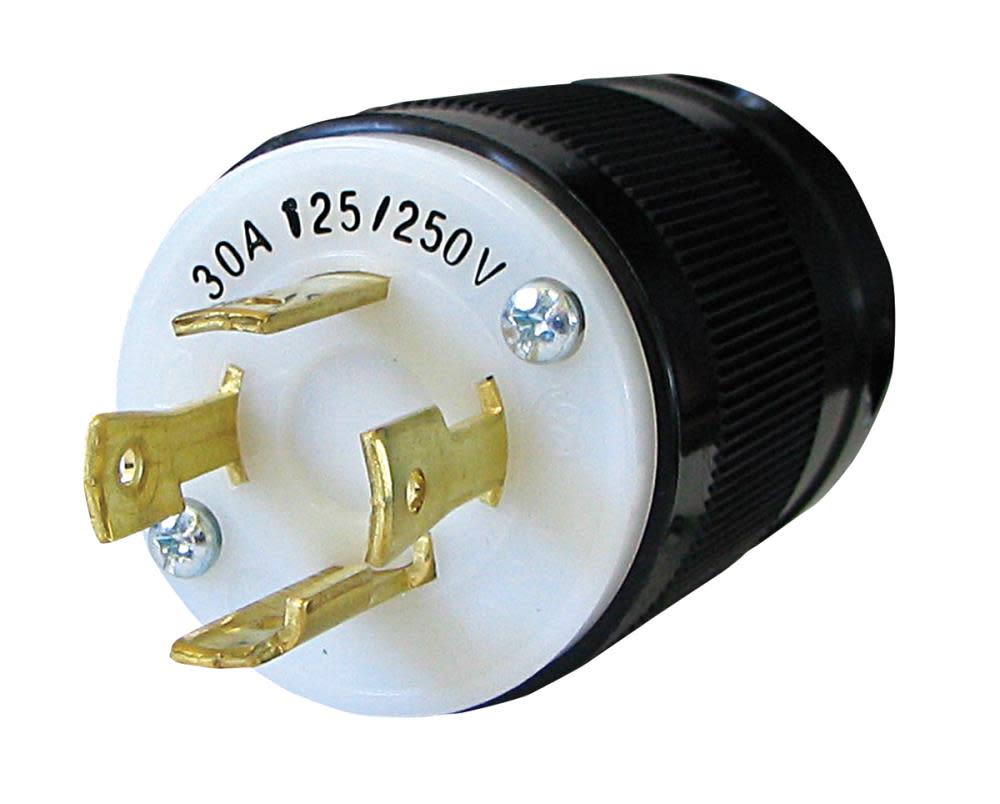 Voltec Locking Male 30amp Plug 3-Pole 4-Wire Grounding NEMA L14-30P - Flockneti