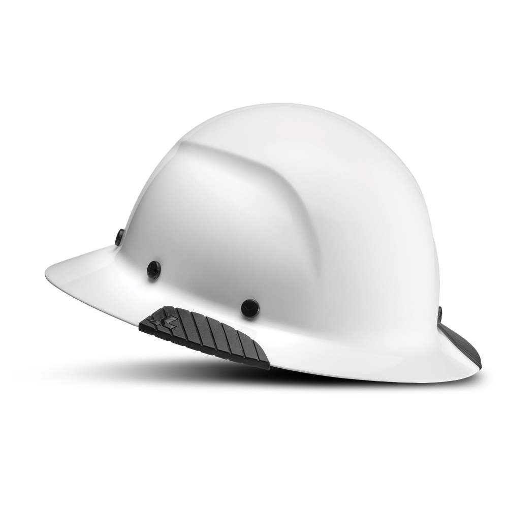 Lift Safety Hard Hat DAX White Carbon Fiber Full Brim - Flockneti