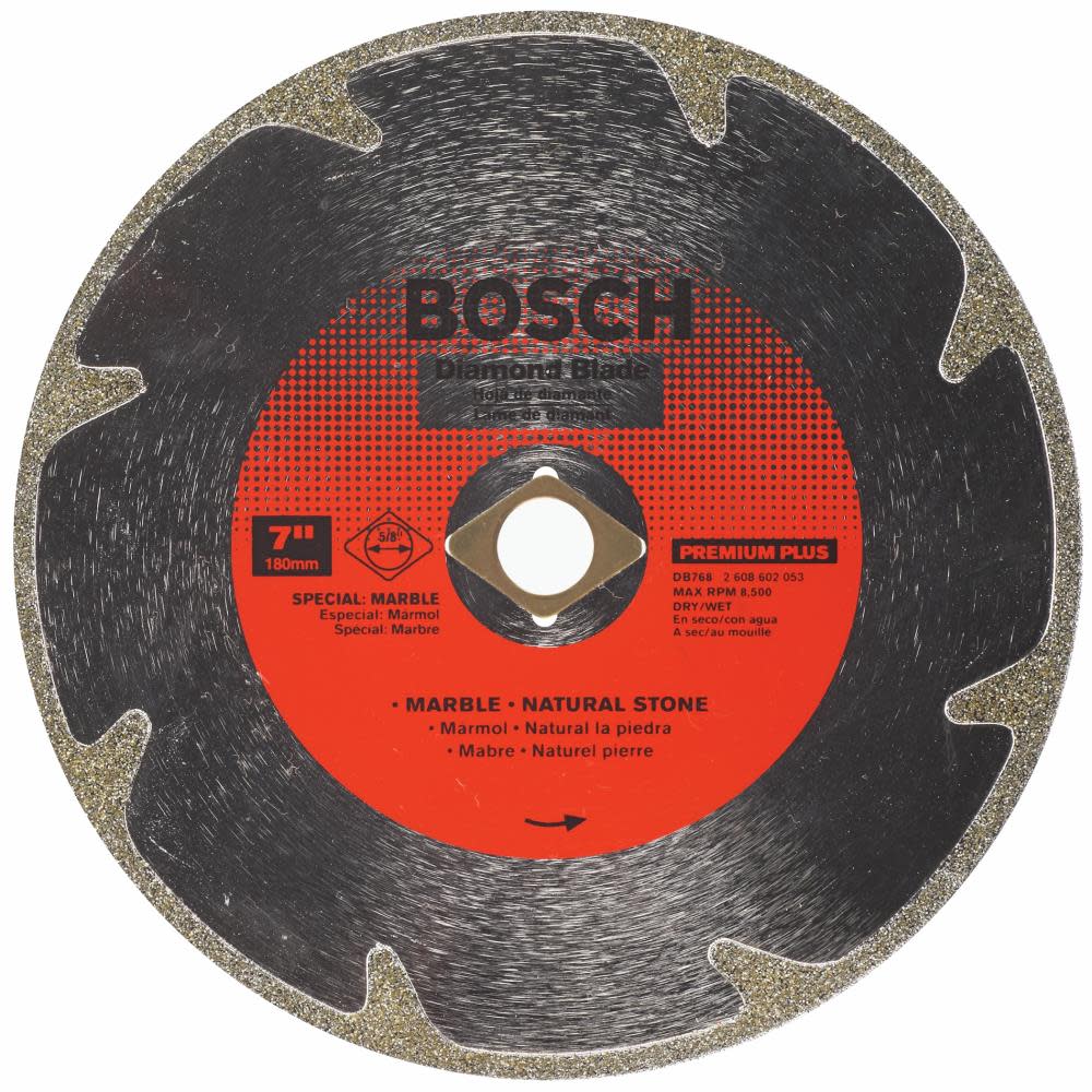 Bosch 7″ Premium Plus Continuous Rim Diamond Blade for Clean Cuts - Flockneti