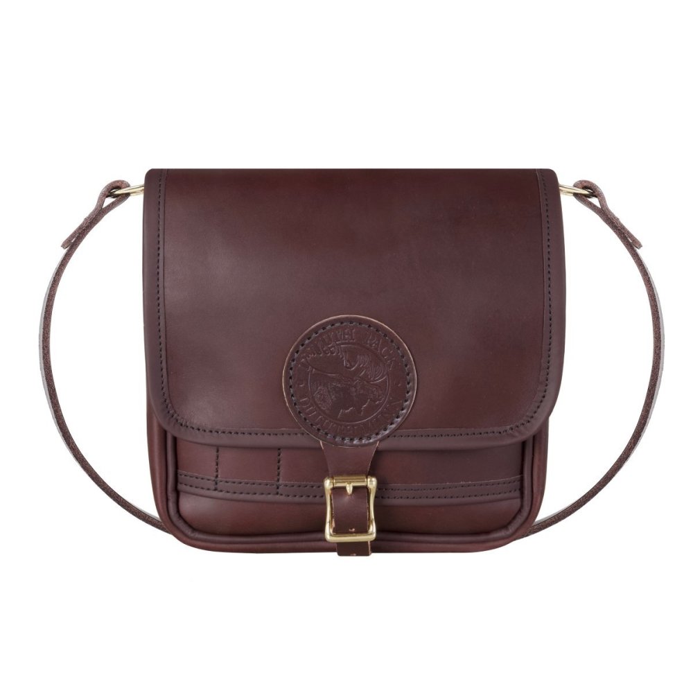 Duluth Pack 4 Liter Capacity Brown Leather Mini Haversack - Flockneti