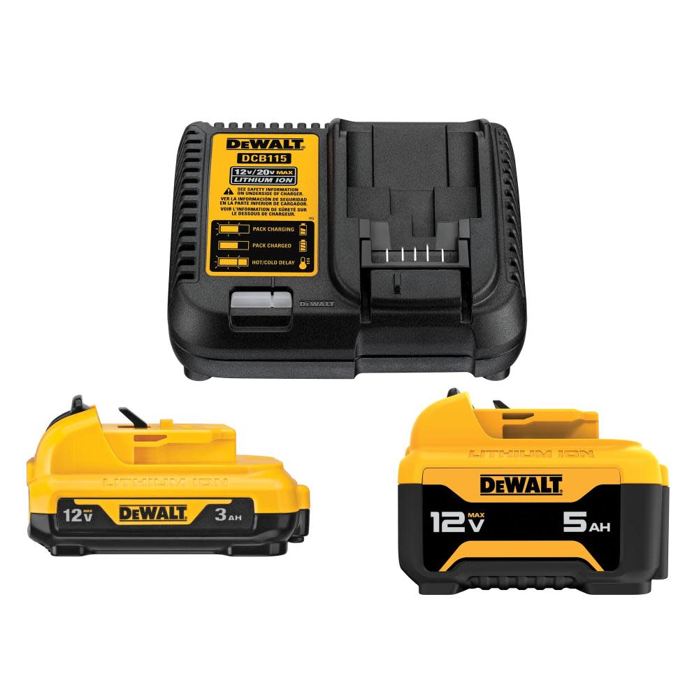 DEWALT 12V STARTER KIT 3AH and 5AH BATTERY W CHARGER - Flockneti