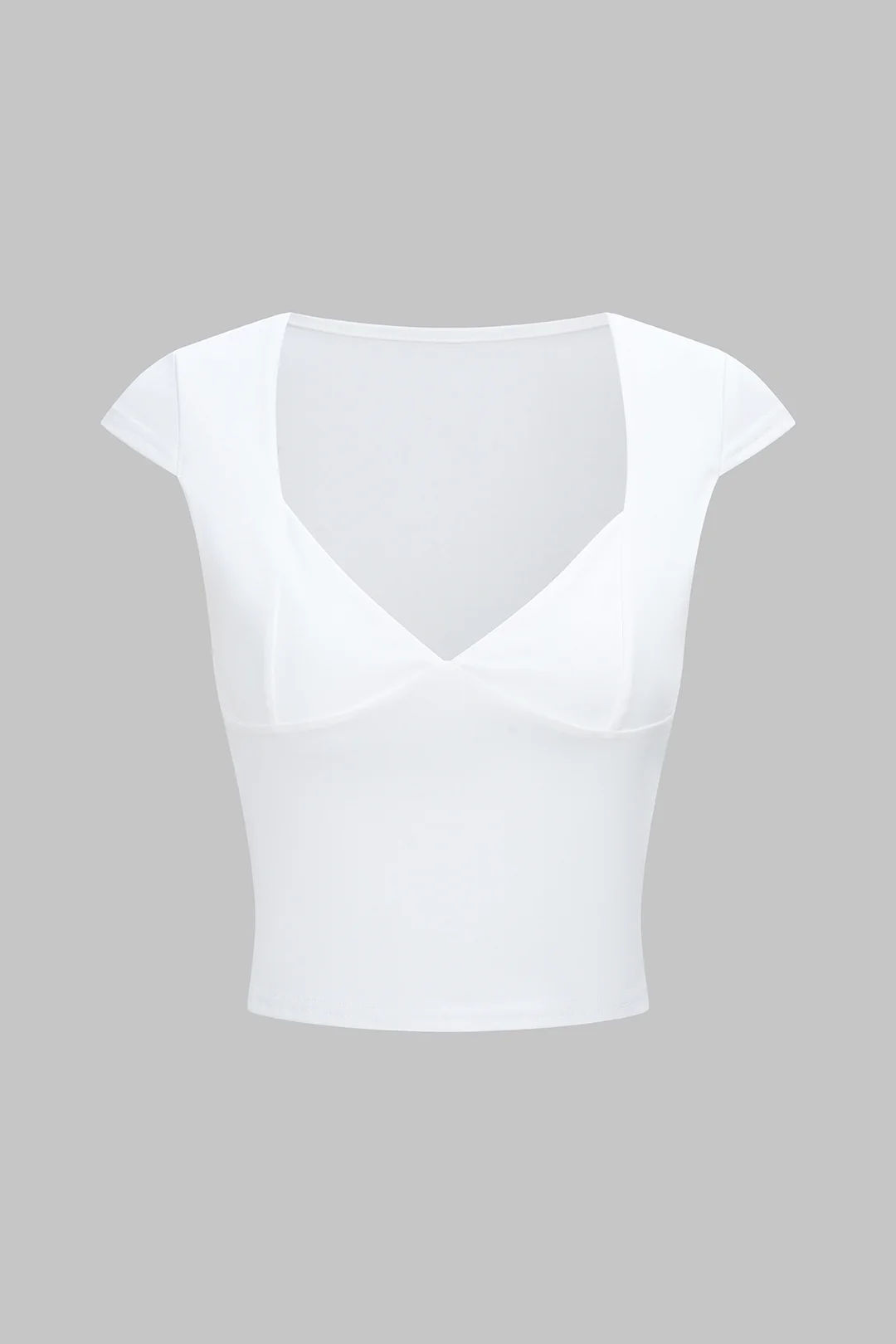 Solid V-Neck Short Sleeve T-Shirt - Flockneti