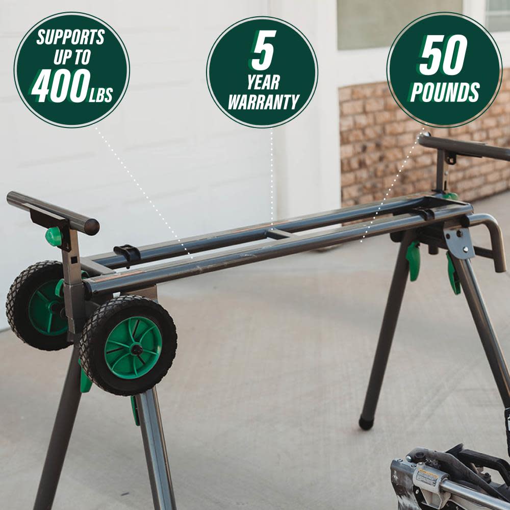 Metabo HPT Heavy-Duty Miter Saw Stand - Flockneti