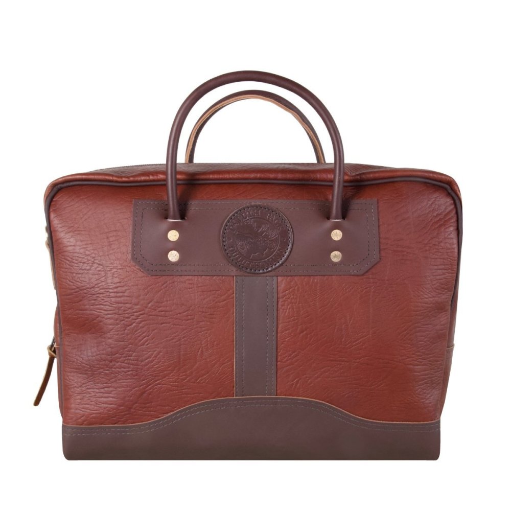 Duluth Pack 21 Liter Capacity Brown Builder’s Large Bison Leather Briefcase - Flockneti