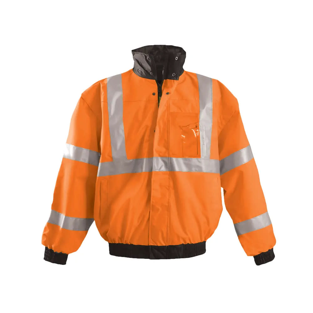 Occunomix Hi-Vis Orange Premium Four-Way Original Bomber Jacket Medium - Flockneti