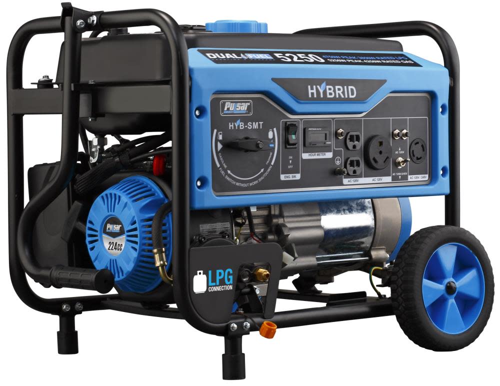 Pulsar Products 5250 Watt Dual Fuel Portable Generator - Flockneti