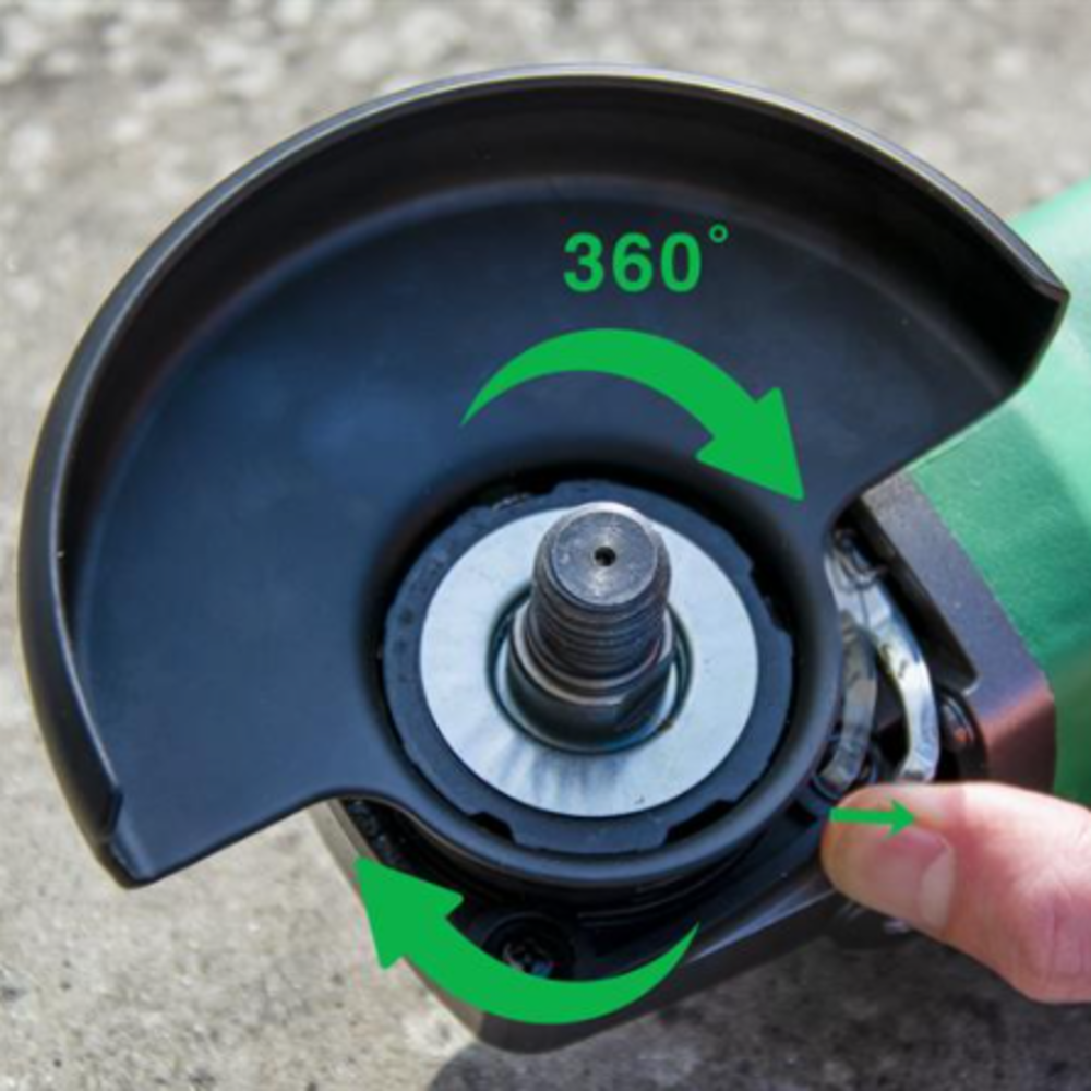 Metabo HPT Disc Grinder Paddle Switch with Lock-Off 4.5″ 10.5 Amp - Flockneti