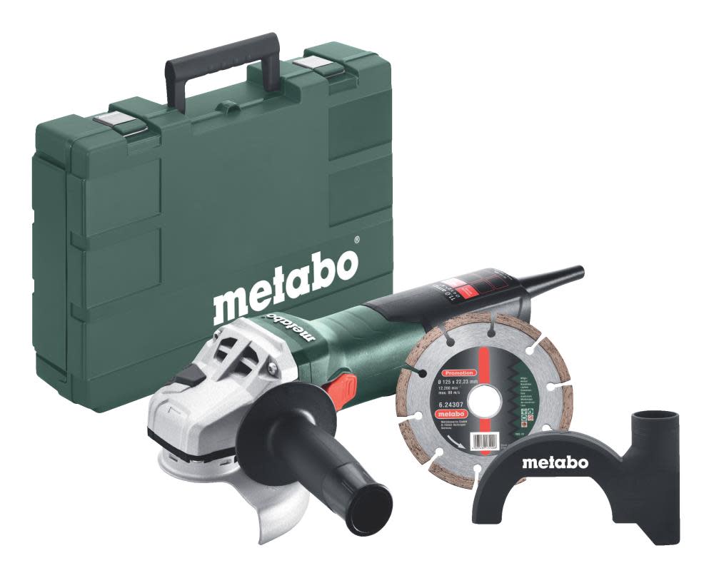 Metabo 4.5″/5″ Angle Grinder Set 11000 RPM 11Amps with Lock On - Flockneti