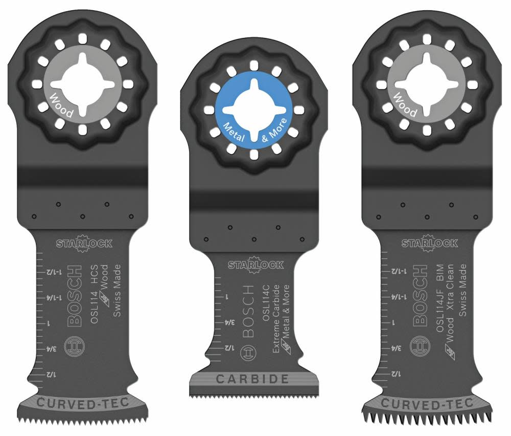 Bosch Starlock Oscillating Multi-Tool Accessory Blade Set 3 pc - Flockneti