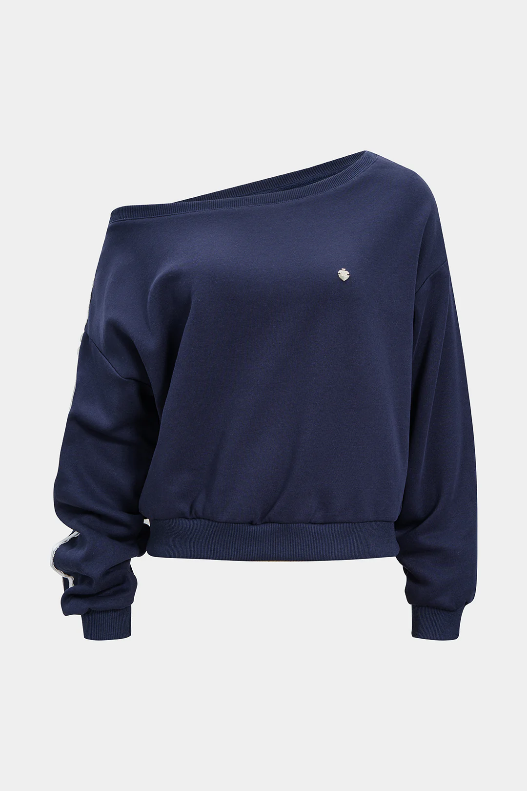 Off-Shoulder Tie-Up Sweatshirt - Flockneti