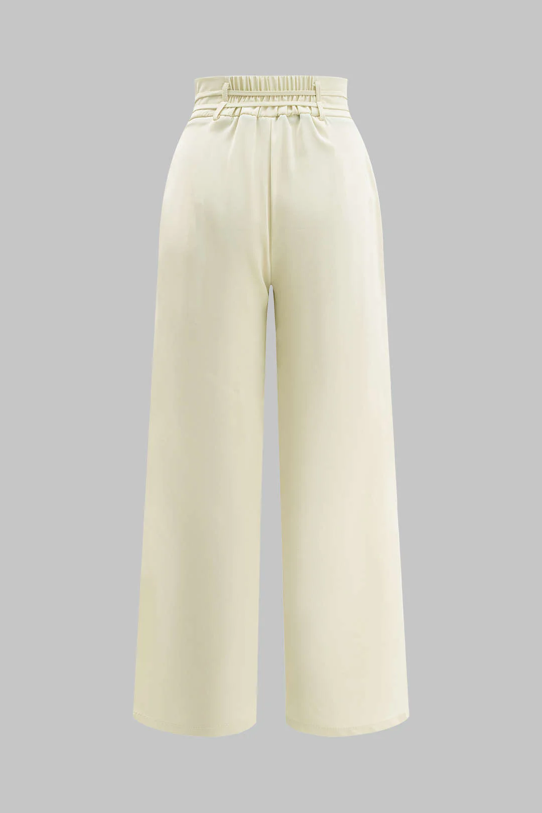 High Waist Tie-Up Trousers - Flockneti