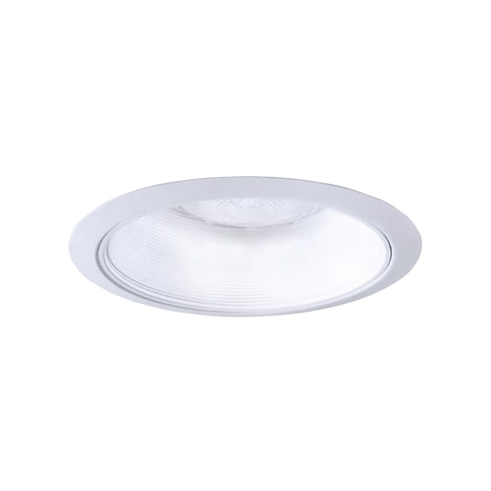 Halo 6″ Matte White Plastic Phenolic Coilex Baffle Trim - Flockneti