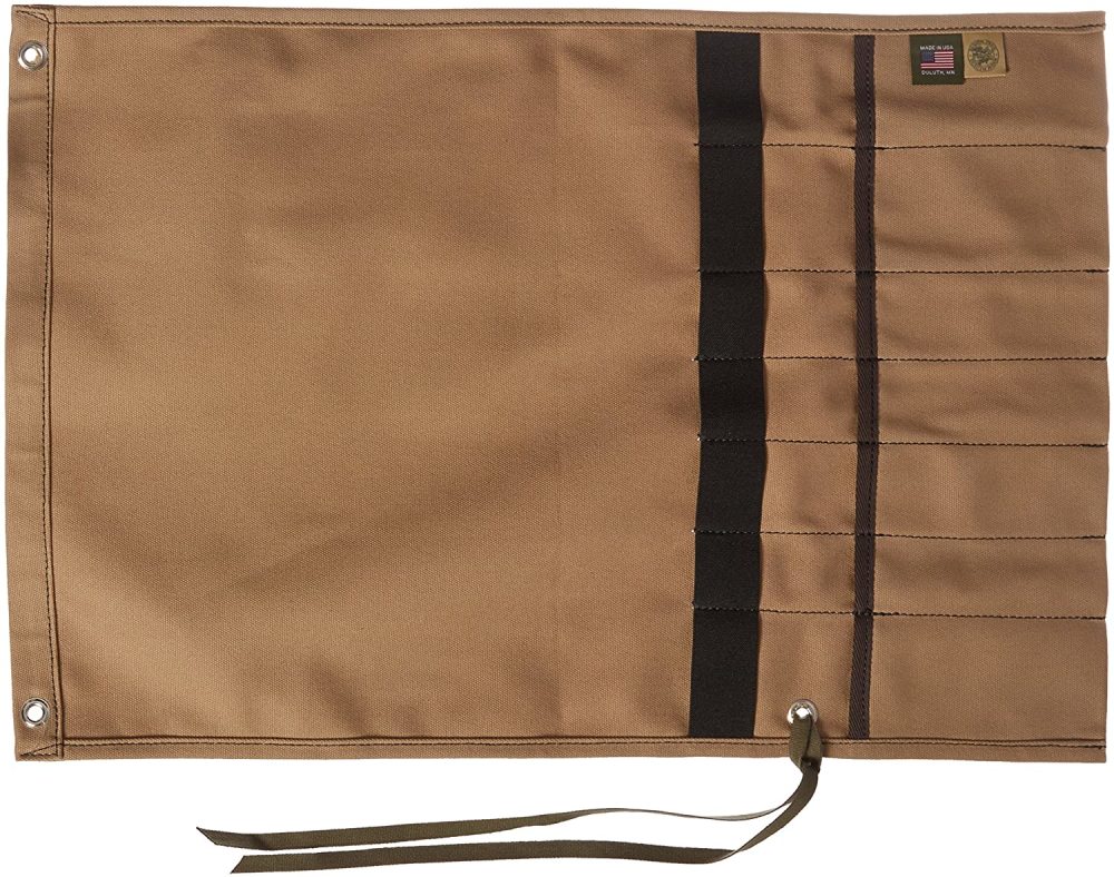 Duluth Pack Khaki Canvas Utensil Roll - Flockneti