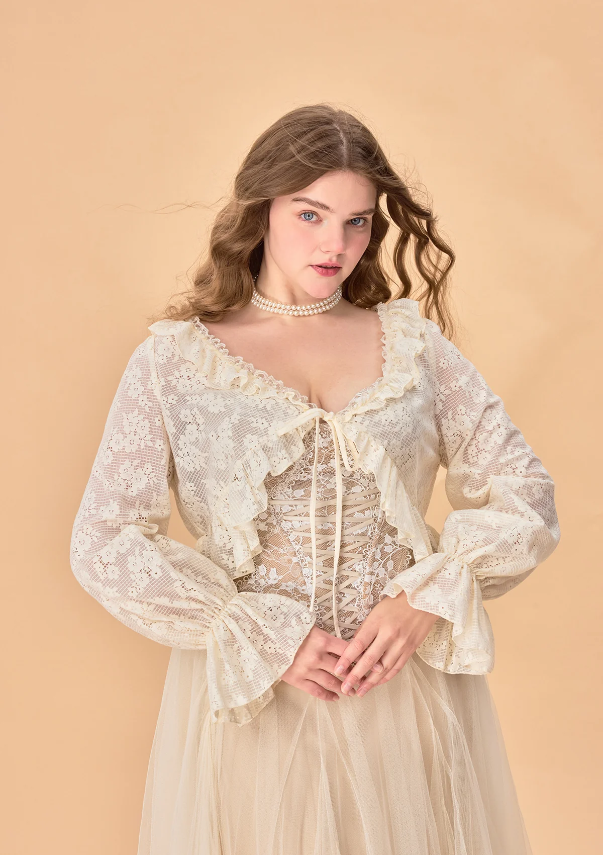 Curve & Plus All-purpose Herb Sauce Cardigan - Flockneti