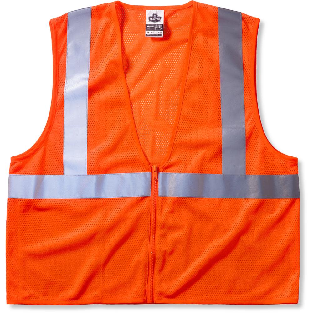 Ergodyne GloWear 8205Z Orange Class 2 Hi-Vis Vest – L/XL - Flockneti