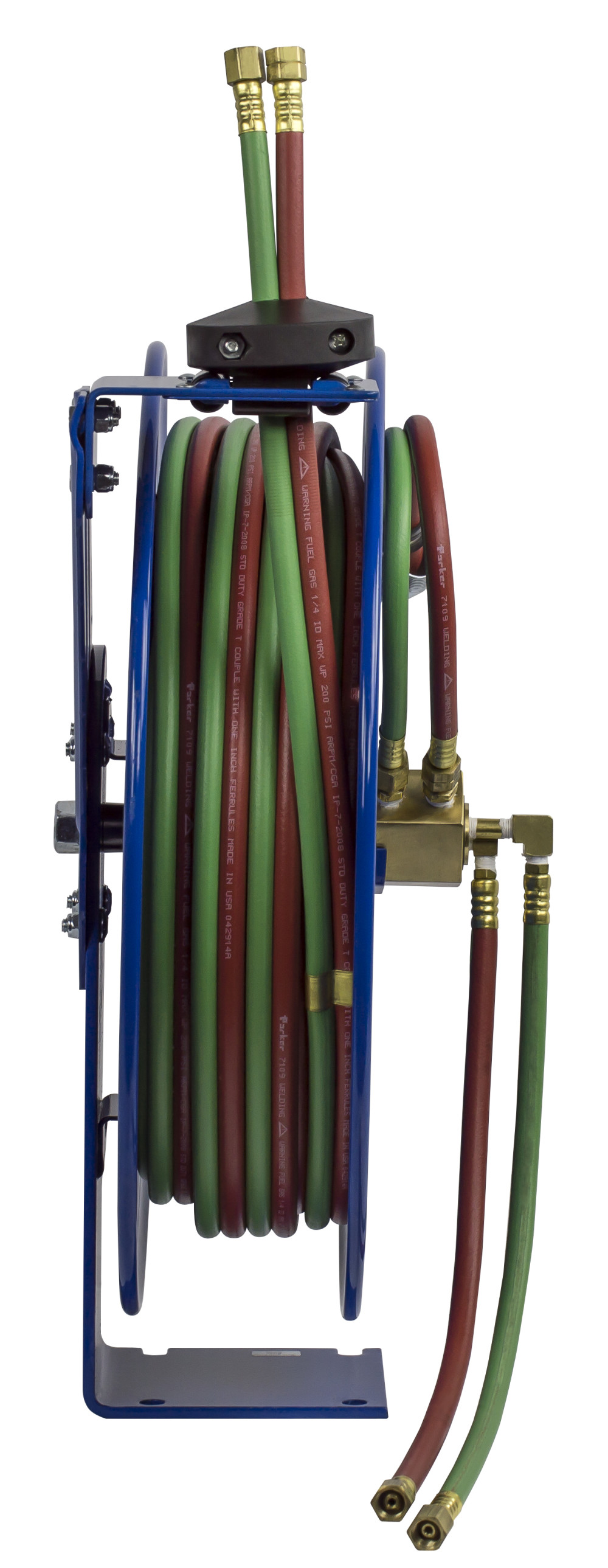 Coxreels Hose Reel Dual Hose Spring Rewind with T Grade Hose 1/4″ ID 50′ 200 PSI - Flockneti