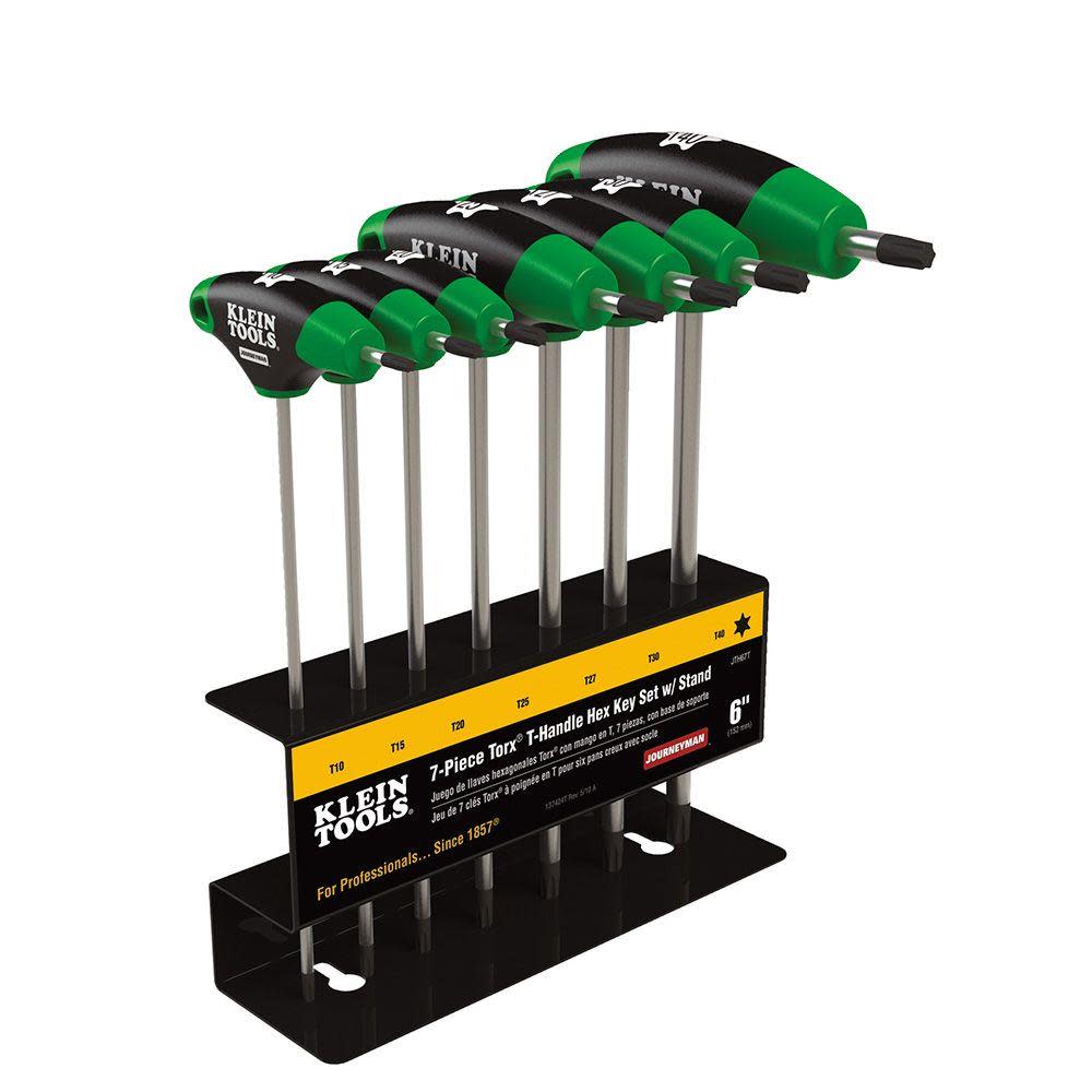 Klein Tools 6″ TORX T-Handle Set w/Stand 7 Pc - Flockneti