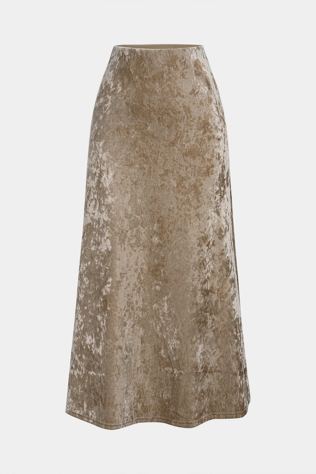 Velvet High Waist A-Line Skirt - Flockneti