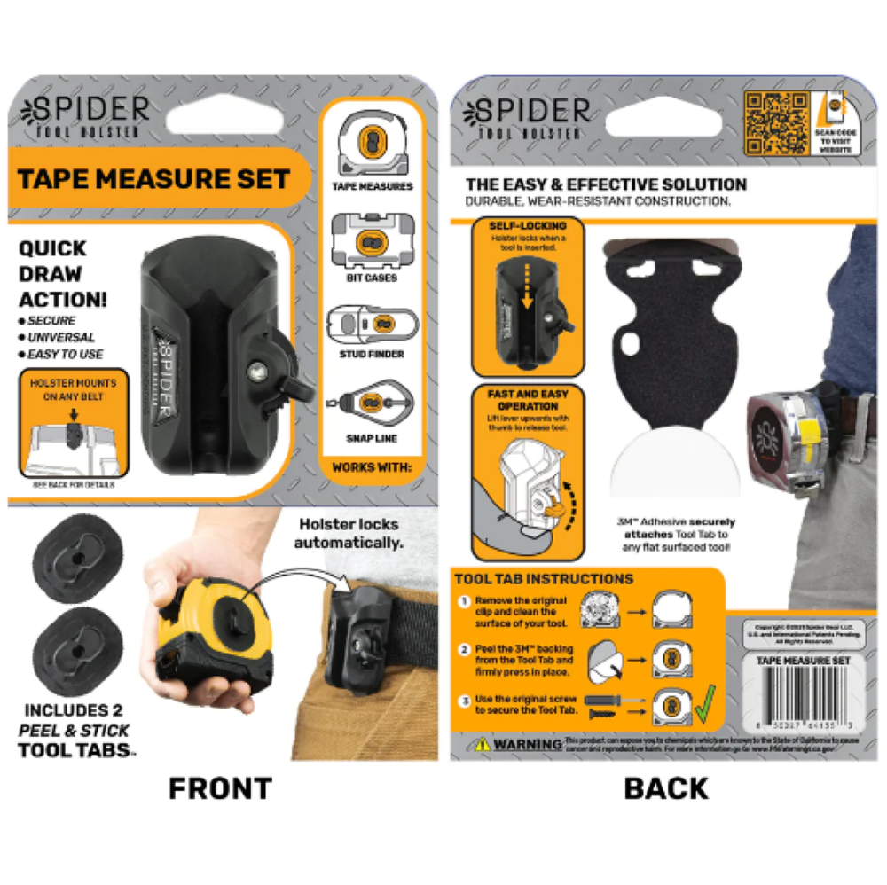 Spider Tool Holster Tape Measure Holster Set - Flockneti