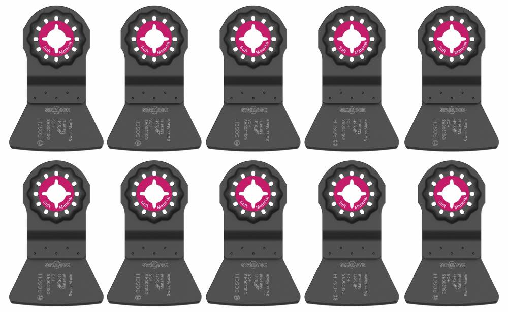 Bosch 3 In. Starlock Oscillating Multi Tool High-Carbon Steel Rigid Scraper Blade 10 Pk. - Flockneti