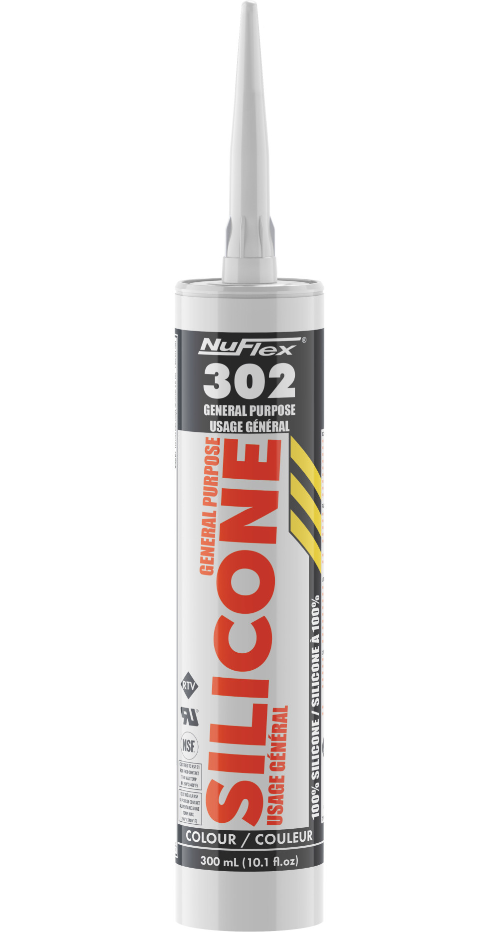 Nuflex 10.1 Oz Clear 83 Ml Squeeze Tube General Purpose Silicone Sealant - Flockneti