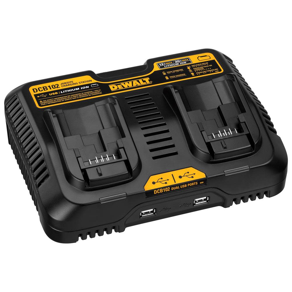 DEWALT 12-20V MAX DUAL PORT FAST CHARGER - Flockneti