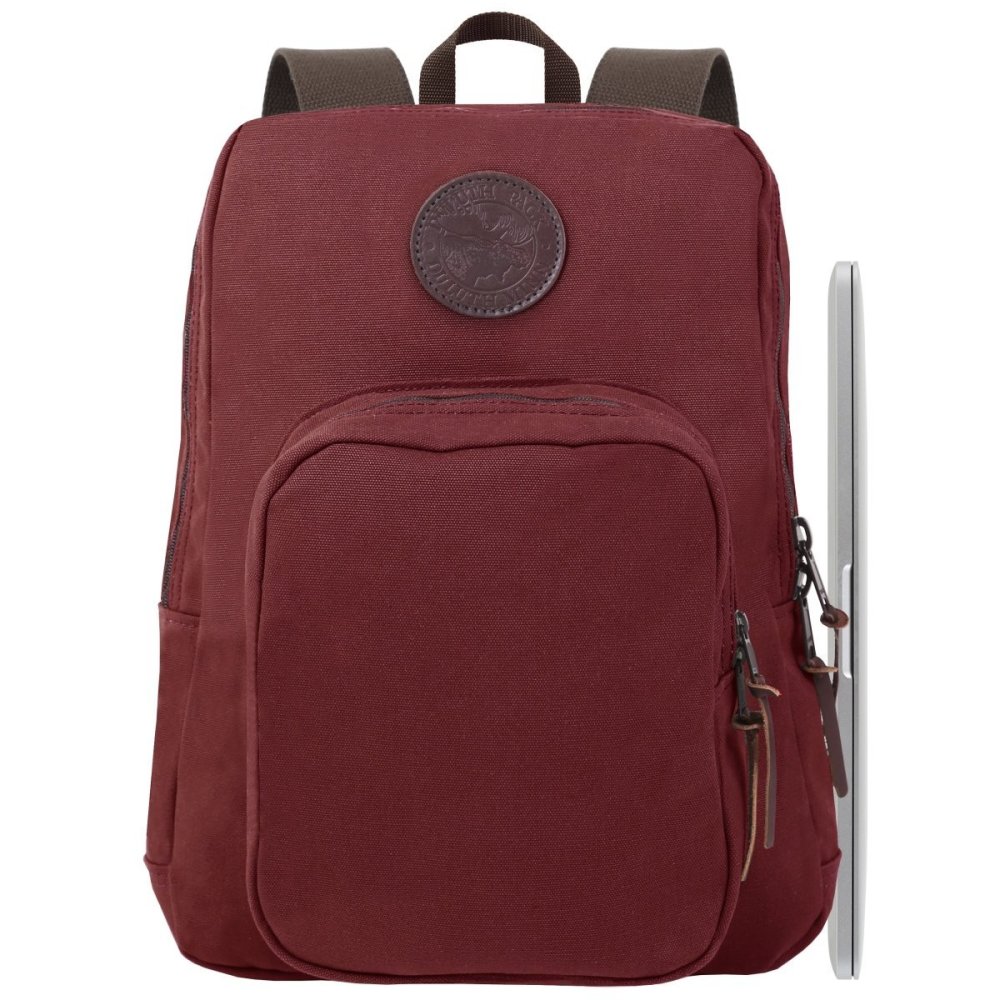 Duluth Pack 21 Liter Capacity Burgundy Large Standard Laptop Backpack - Flockneti