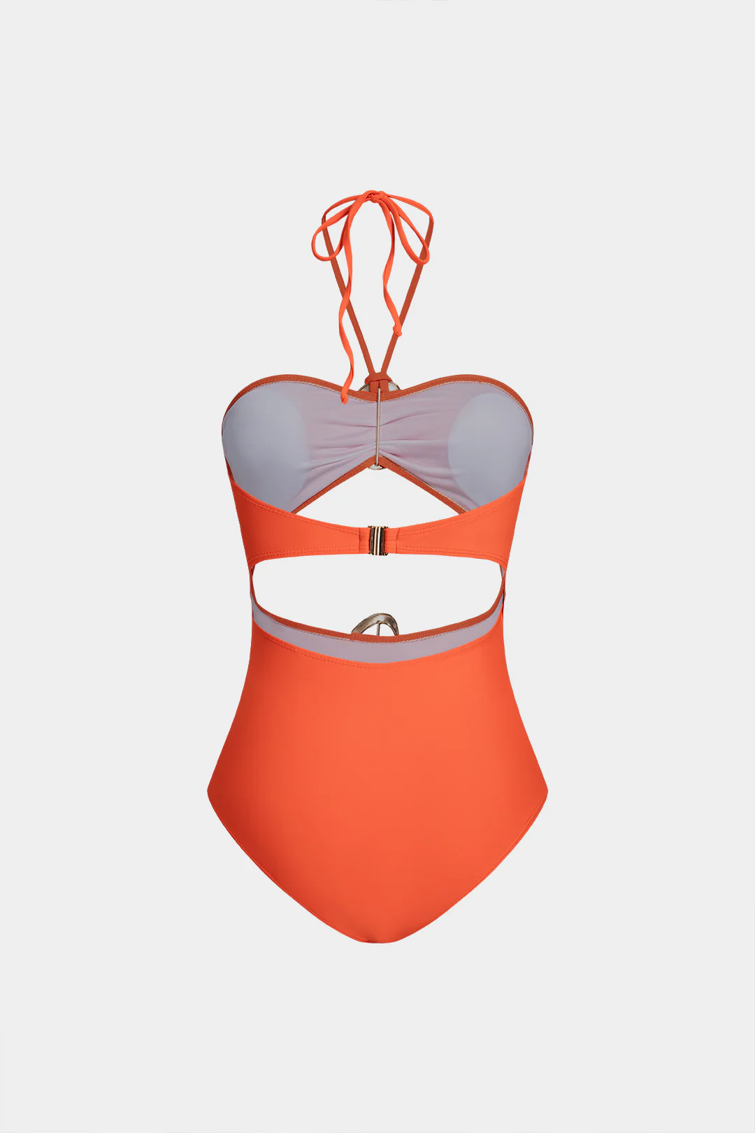 Halter Tie-Up Cut Out  Bikini Swimsuit - Flockneti