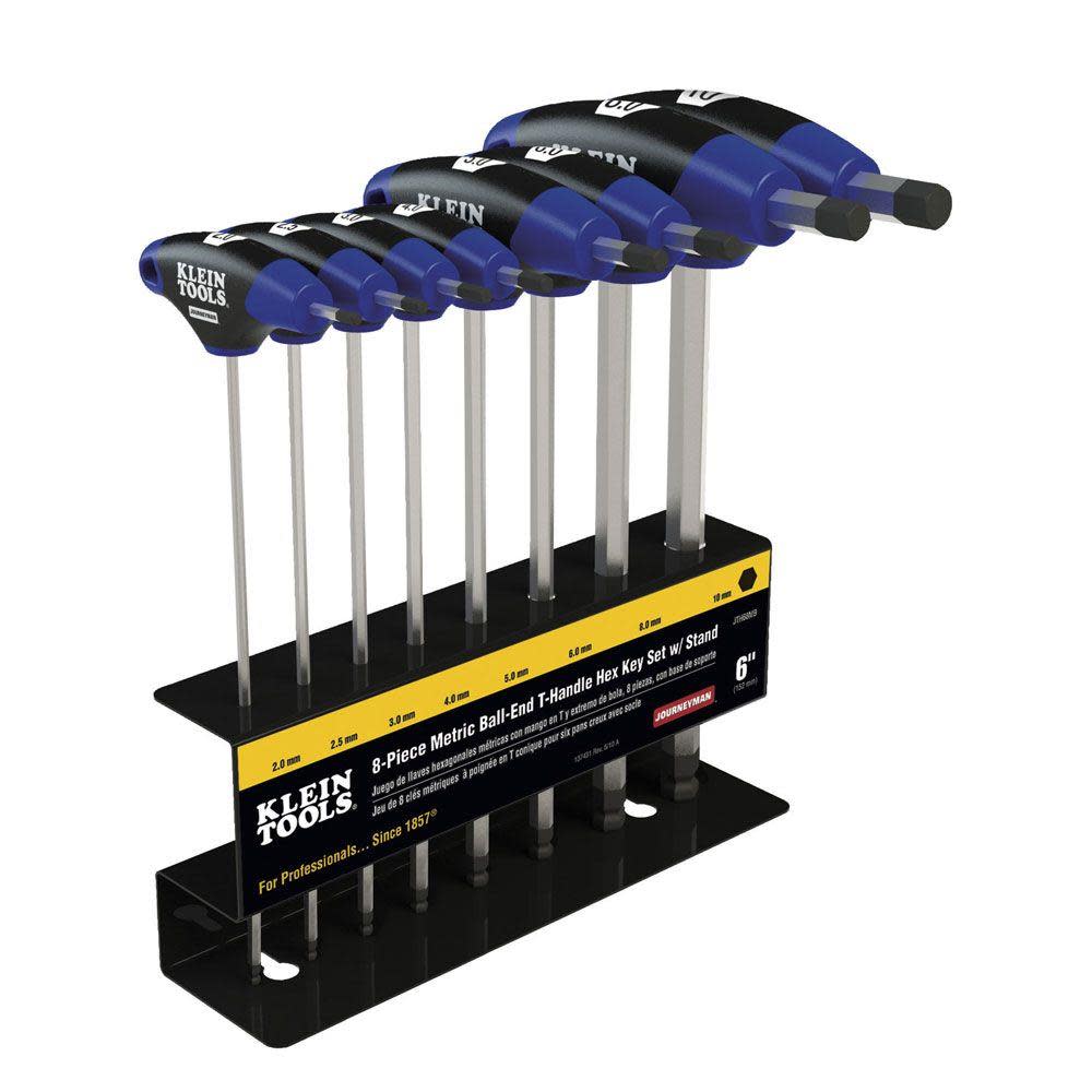 Klein Tools 6″ Metric Ball End T-Handles 8 Pc - Flockneti