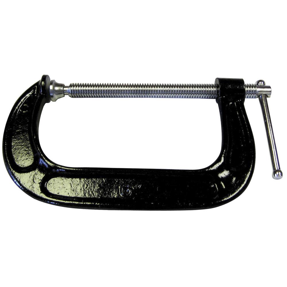 Bessey Malleable cast C-clamp 6 in. opening 3-1/2 in. throat – 1200 lb load limit - Flockneti