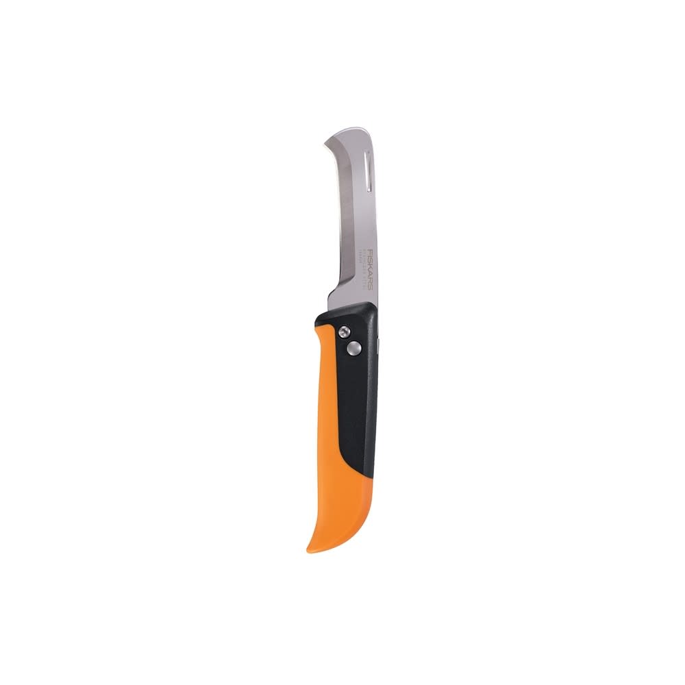 Fiskars Orange/Black Folding Produce Harvesting Knife - Flockneti