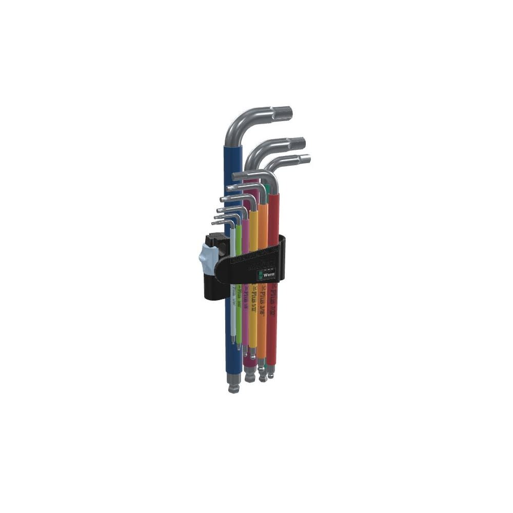 Wera Tools 3950/9 Hex-Plus Multicolor Imperial L-Key - Flockneti