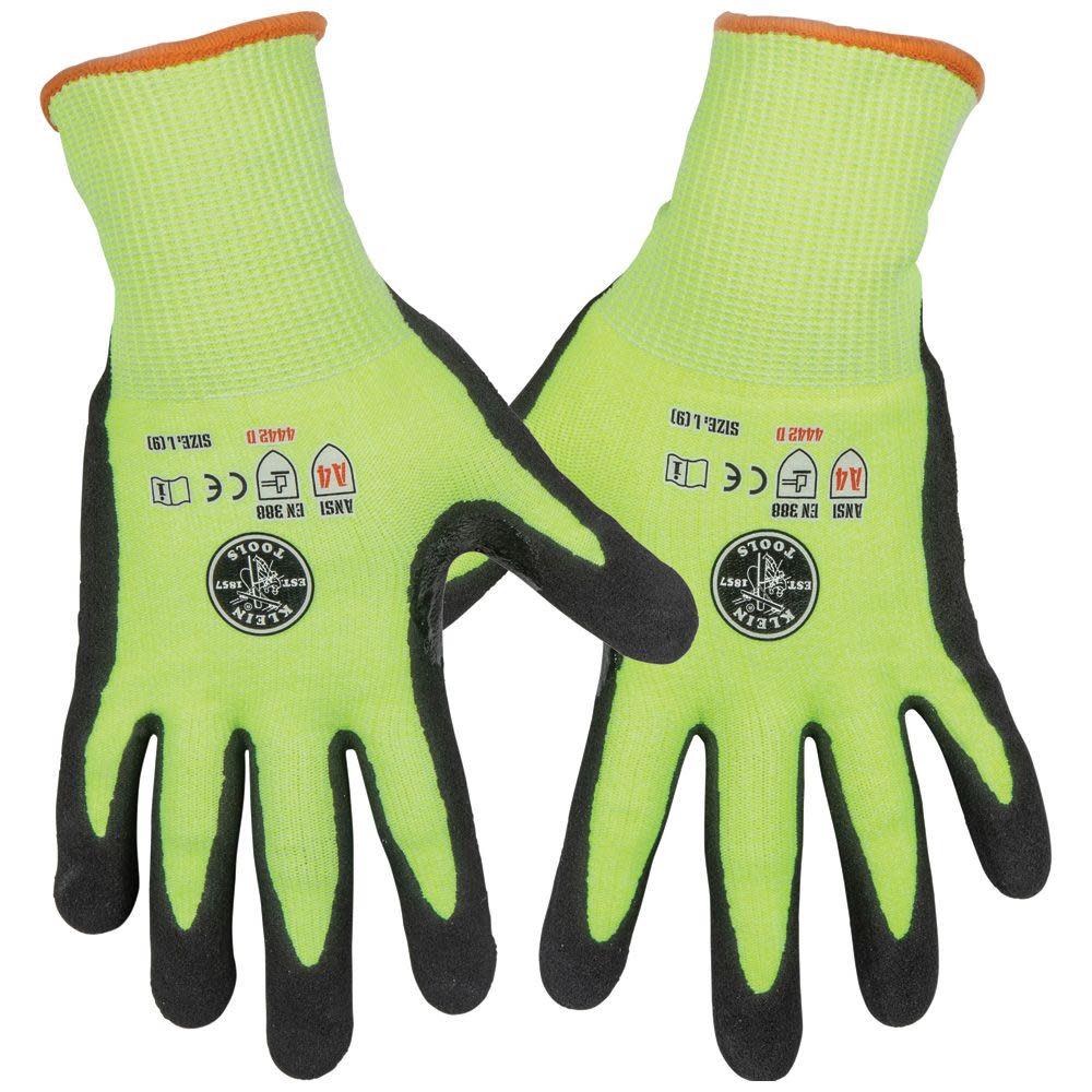 Klein Tools 2-Pair of Work Gloves Cut Level 4 Touchscreen Large - Flockneti
