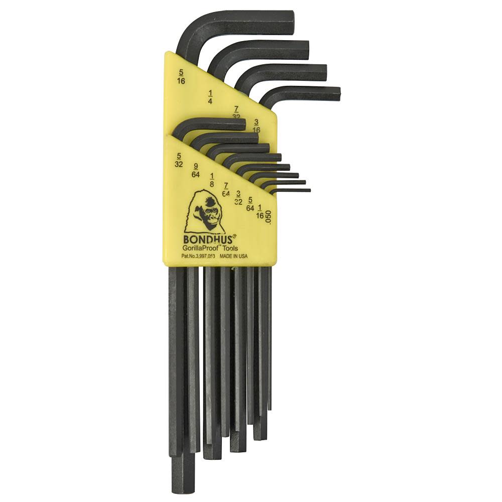 Bondhus 12pc Hex L-Wrench Set . 0.050″ – 5/16″ - Flockneti
