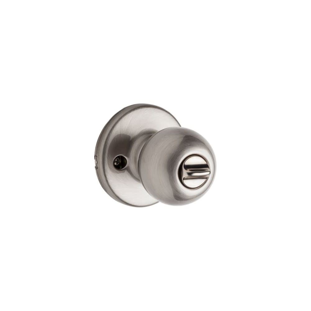 Kwikset Polo Door Knob Satin Chrome Exterior Keyed Entry Round - Flockneti