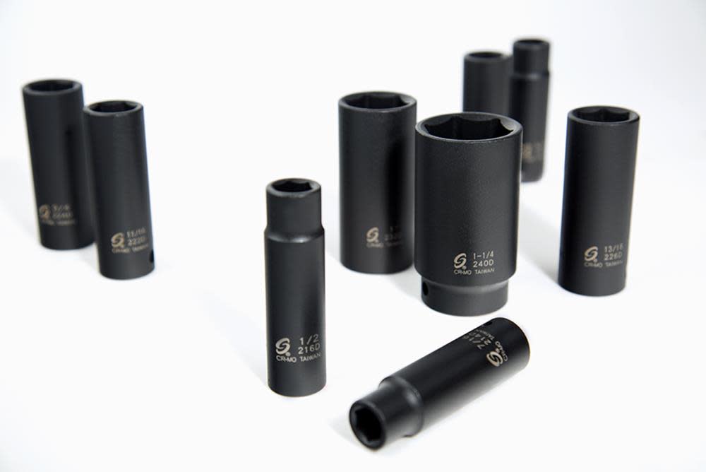 Sunex 13 pc. 1/2 In. Drive SAE Deep Impact Socket Set - Flockneti