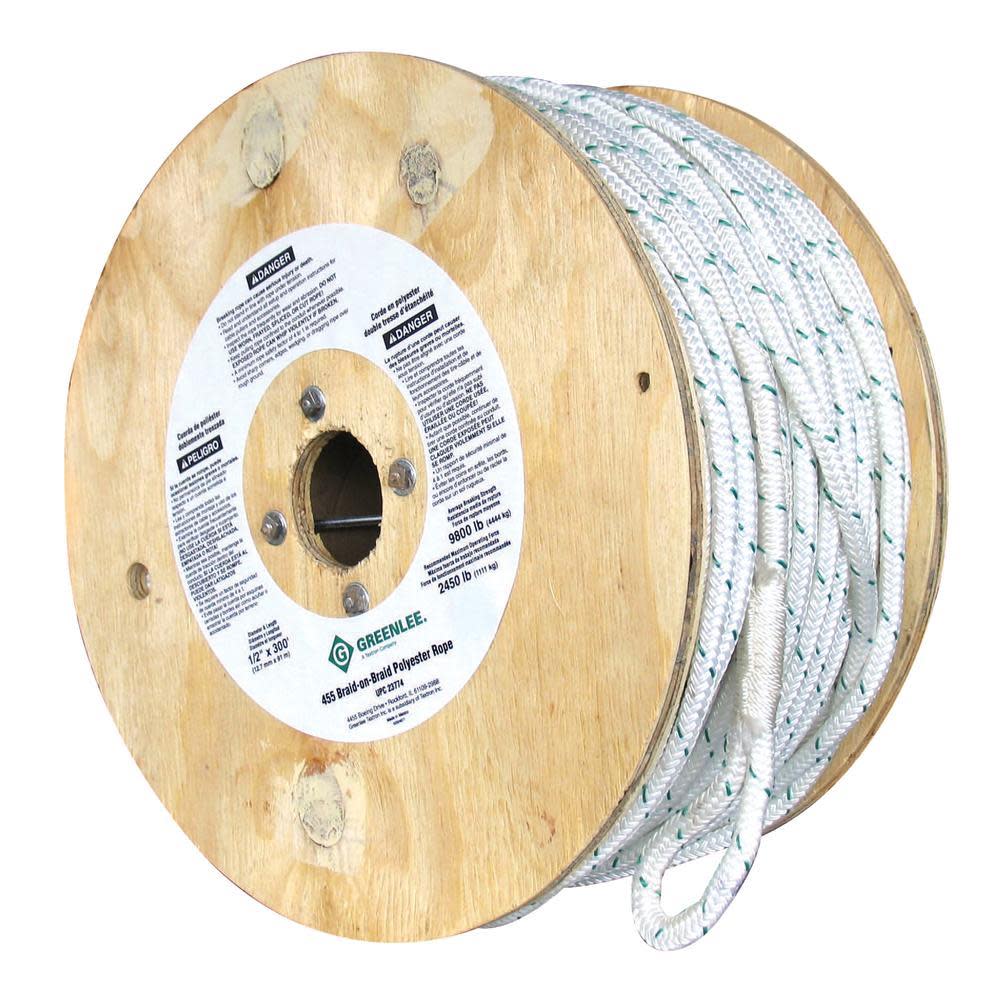 Greenlee Poly Braid Rope 1/2 x 300 - Flockneti